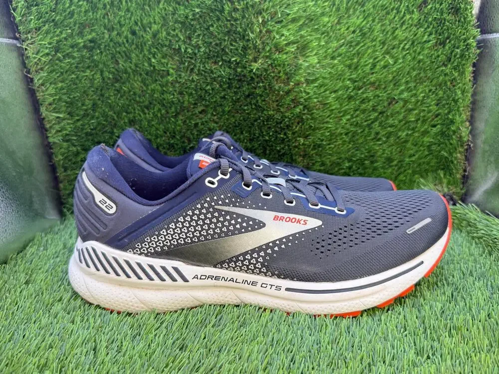 Brooks Adrenaline GTS 22 1103661D435 Athletic Sneaker Men's 11.5D Blue Mesh Gym